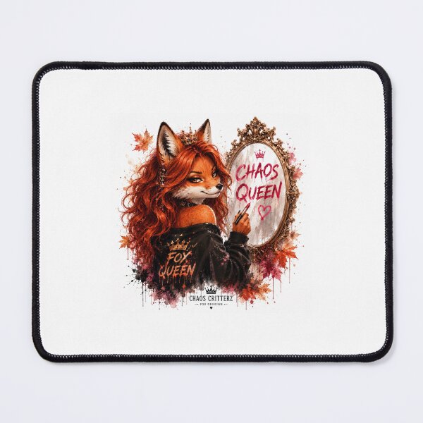 Item preview, Fox Queen Mirror Watercolor Art designed and sold by ChaosCritterz.