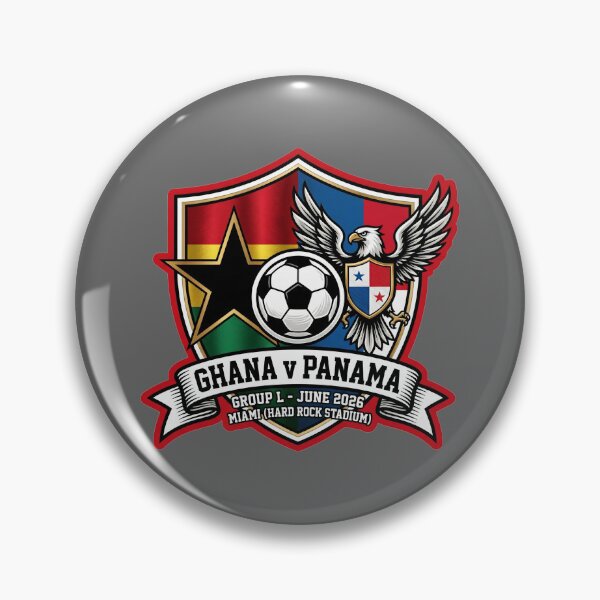 Item preview, Ghana vs Panama Soccer Match 2026 Miami Crest designed and sold by Pride Emblem Prints.
