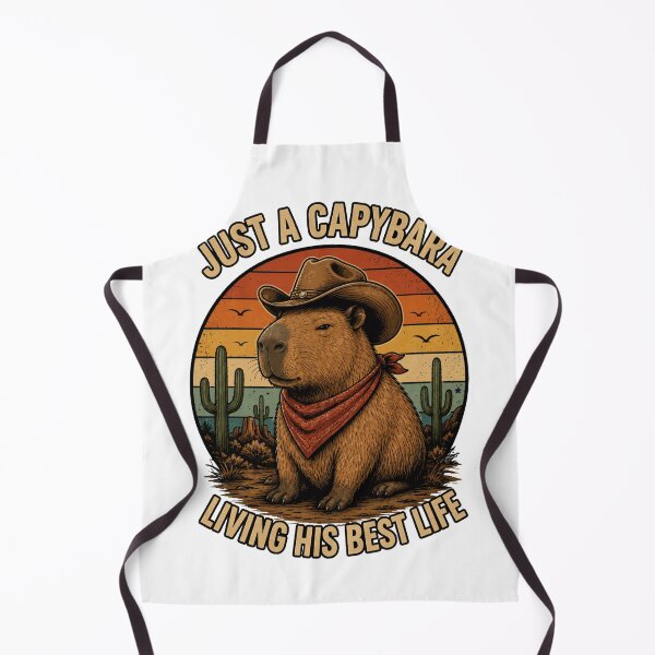Item preview, Just A Capybara Living His Best Life Funny Cowboy Capybara Shirt designed and sold by PINK FREE.