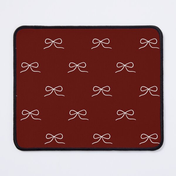 Item preview, Dark Red Bow Pattern Phone Case for Mom | Minimalist Coquette Bow Journal for Students or Teachers | Cute White Bow Aesthetic Blanket for Girls | Balletcore Bow Tote Bag Gift for Nurse designed and sold by VivaFy.