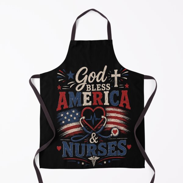 Item preview, God Bless America & Nurses designed and sold by SavvyKloset.