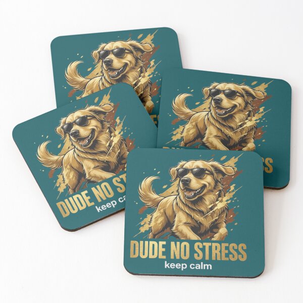 Item preview, Dude No Stress Dog | Funny Cool Dog with Sunglasses  designed and sold by ekemarket.