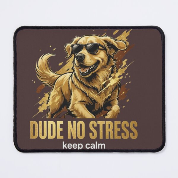 Item preview, Dude No Stress Dog | Funny Cool Dog with Sunglasses  designed and sold by ekemarket.