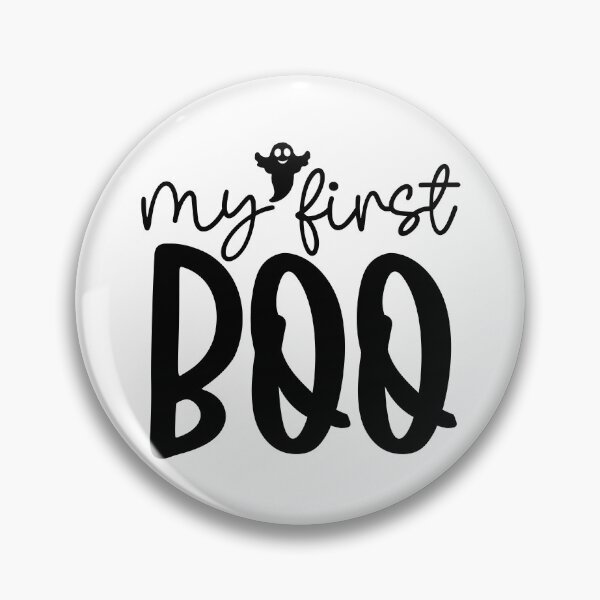 Item preview, My First Boo - Cute Baby First Halloween Party Retro Vintage Spooky Ghost Pumpkin Witch Autumn Fall Gift designed and sold by FuzionRaptor.