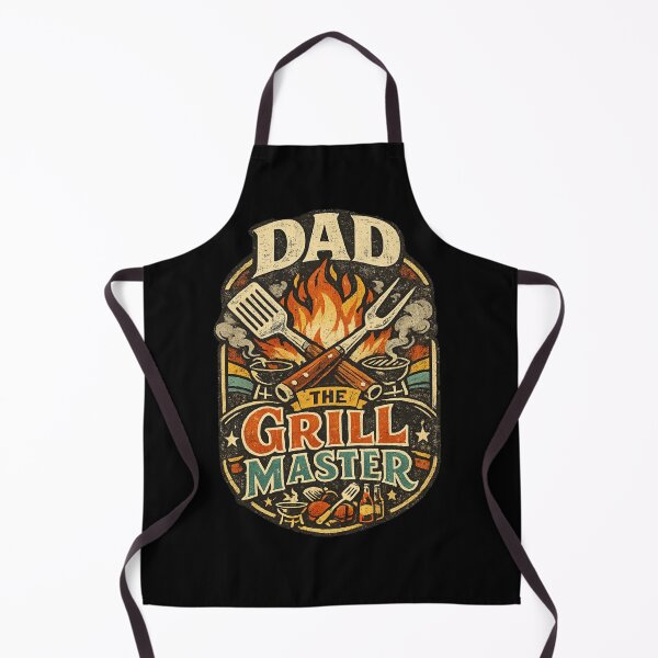 Item preview, Dad The Grill Master Vintage Retro BBQ Shirt Funny Father’s Day Design designed and sold by THREAD TALES.