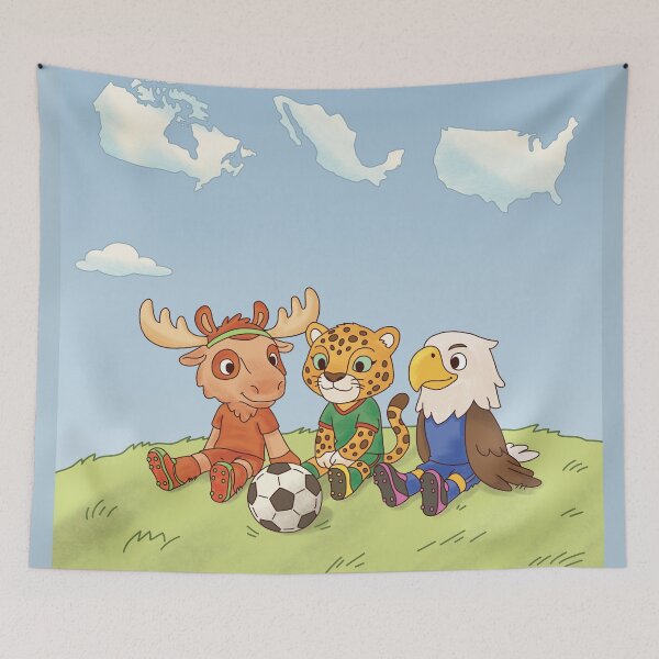 Item preview, Cute 2026 North America Football Animals Mascots | World Cup 2026 Special designed and sold by AliAltinelArt.