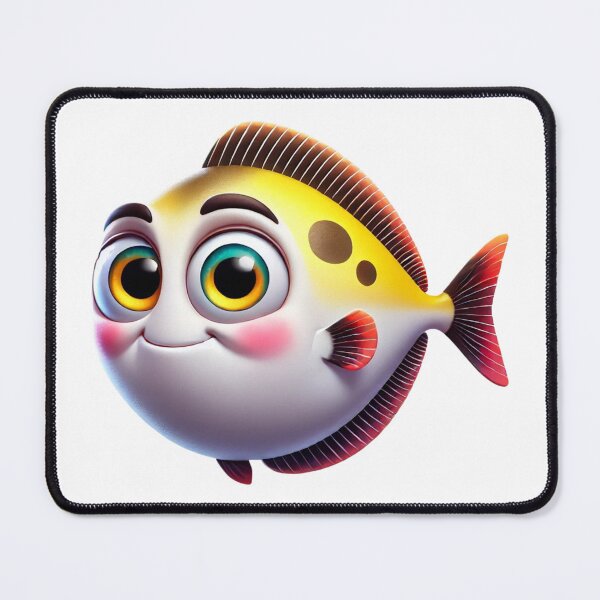 Item preview, Adorable Halibut Fish designed and sold by Sillytoe.