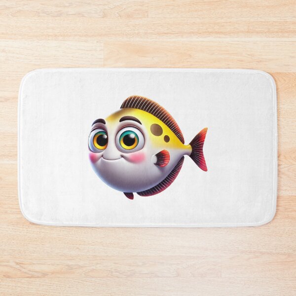 Item preview, Adorable Halibut Fish designed and sold by Sillytoe.