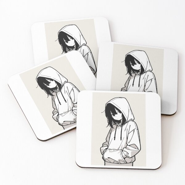 Item preview, Fashion - Man in White Hoodie Hood Up Streetwear Anime designed and sold by AnimeShin.