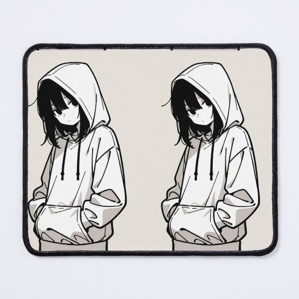 Item preview, Fashion - Man in White Hoodie Hood Up Streetwear Anime designed and sold by AnimeShin.