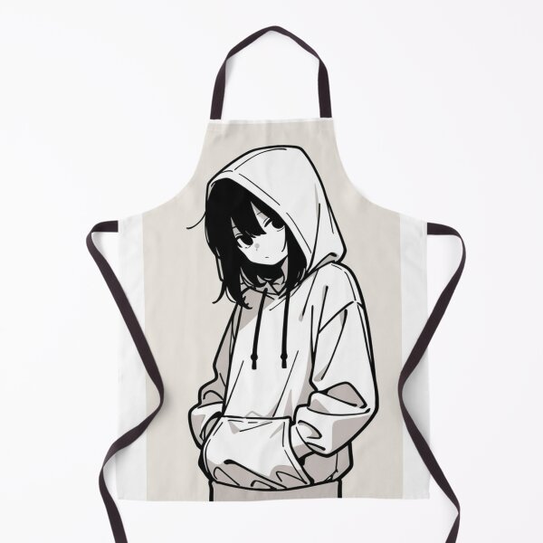 Item preview, Fashion - Man in White Hoodie Hood Up Streetwear Anime designed and sold by AnimeShin.