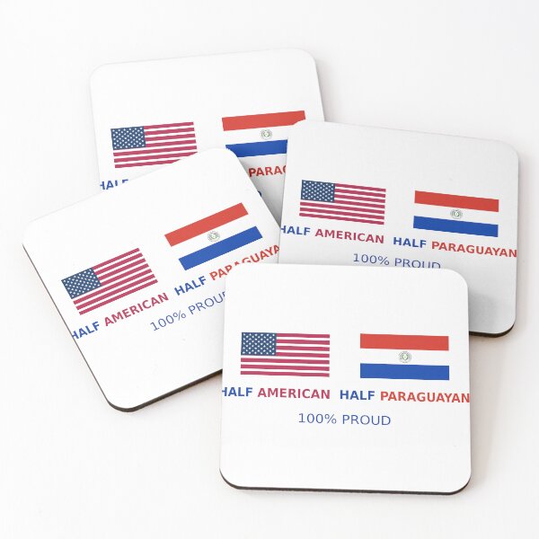 Item preview, half american half paraguayan  designed and sold by GlobalPrintArt.