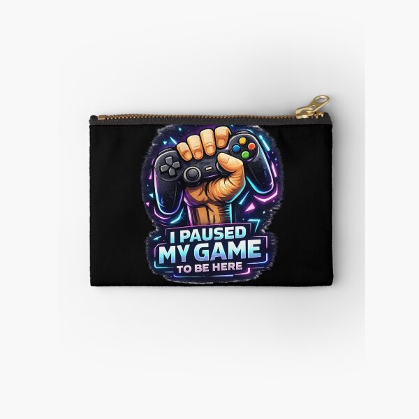 Item preview, Paused My Game To Be Here Funny Gaming Neon T-Shirt designed and sold by happyshirt27.