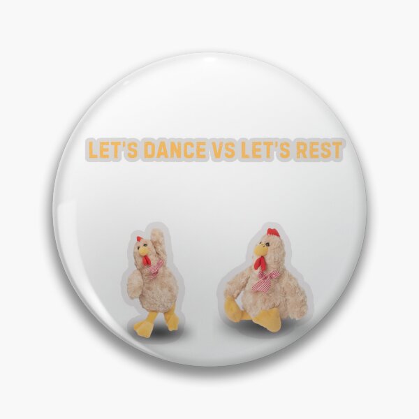 Item preview, Let's Dance Vs Let's Rest Cute Chiken designed and sold by KAWAII STUDIO NB.
