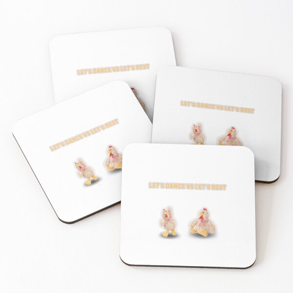Item preview, Let's Dance Vs Let's Rest Cute Chiken designed and sold by KAWAII STUDIO NB.