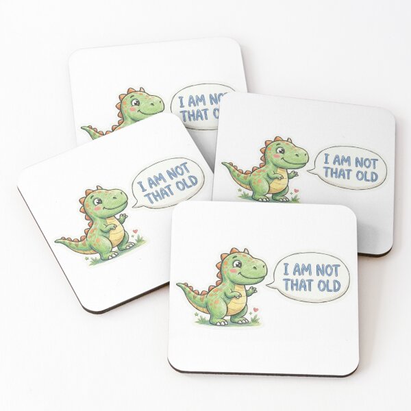 Item preview, Cute Dinosaur "Not That Old" Sticker designed and sold by RidaZ.