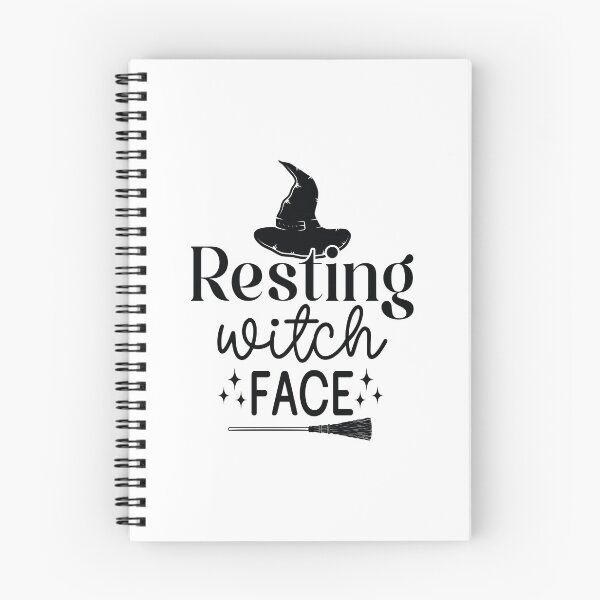 Item preview, Resting Witch Face - Cute Halloween Party Retro Vintage Spooky Pumpkin Ghost Autumn Gothic Horror Girl Gift designed and sold by FuzionRaptor.
