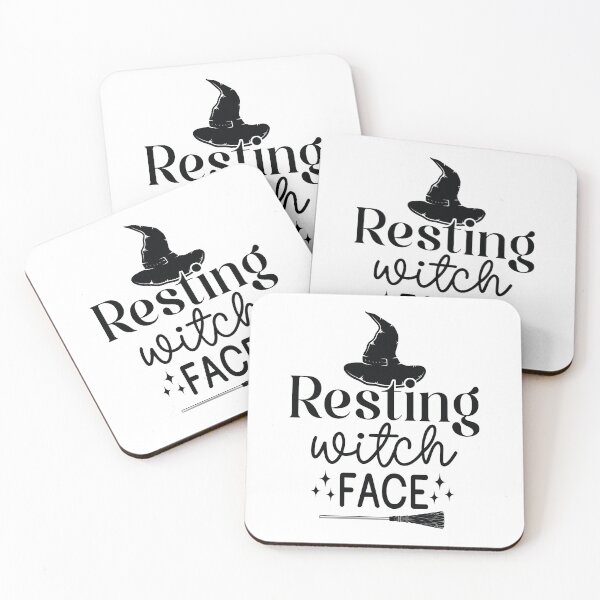 Item preview, Resting Witch Face - Cute Halloween Party Retro Vintage Spooky Pumpkin Ghost Autumn Gothic Horror Girl Gift designed and sold by FuzionRaptor.