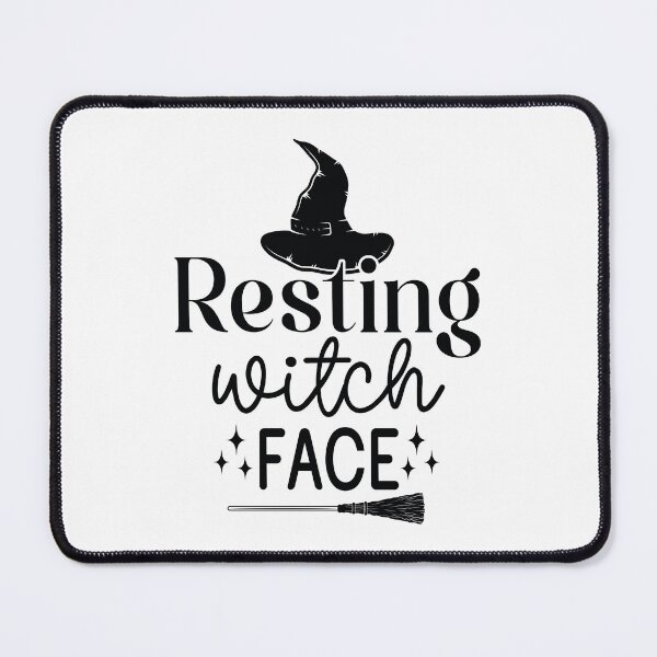 Item preview, Resting Witch Face - Cute Halloween Party Retro Vintage Spooky Pumpkin Ghost Autumn Gothic Horror Girl Gift designed and sold by FuzionRaptor.