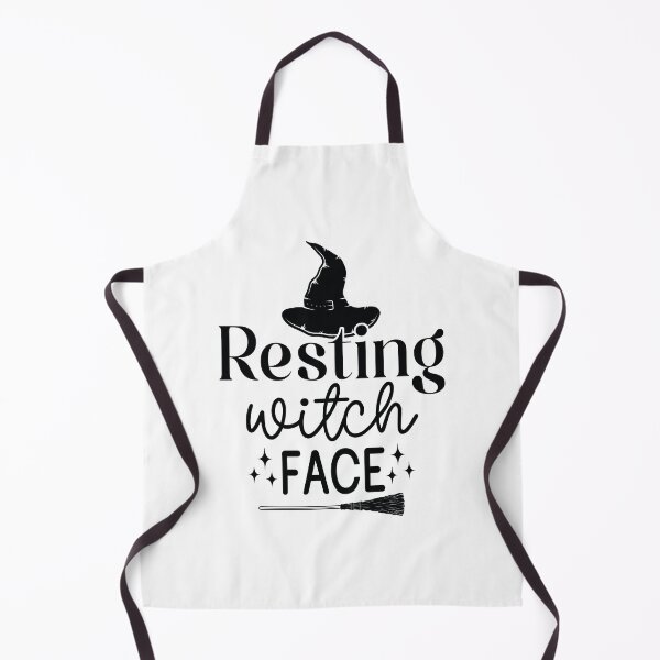 Item preview, Resting Witch Face - Cute Halloween Party Retro Vintage Spooky Pumpkin Ghost Autumn Gothic Horror Girl Gift designed and sold by FuzionRaptor.