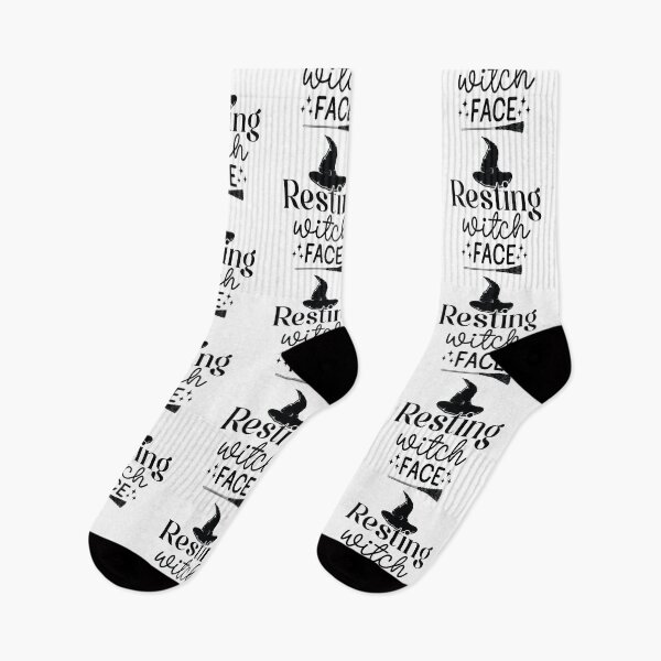 Item preview, Resting Witch Face - Cute Halloween Party Retro Vintage Spooky Pumpkin Ghost Autumn Gothic Horror Girl Gift designed and sold by FuzionRaptor.