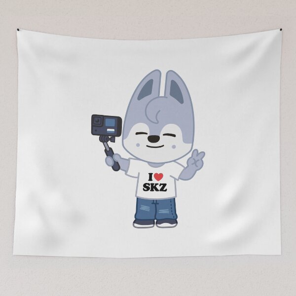 Item preview, SKZOO Wolf Chan I Heart SKZ - SKZOO EVERYWHERE ALL AROUND THE WORLD designed and sold by 0627june.