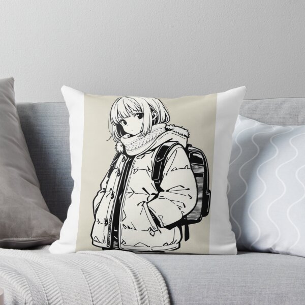 Item preview, Fashion - Man in White Parka Jacket Face Scarf Streetwear Anime Variant 2 designed and sold by AnimeShin.