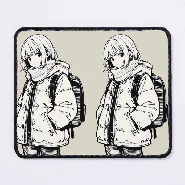 Item preview, Fashion - Man in White Parka Jacket Face Scarf Streetwear Anime Variant 2 designed and sold by AnimeShin.