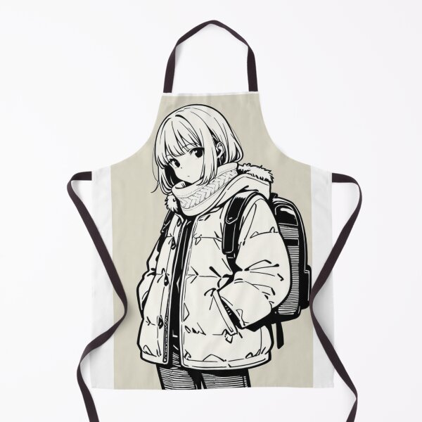 Item preview, Fashion - Man in White Parka Jacket Face Scarf Streetwear Anime Variant 2 designed and sold by AnimeShin.