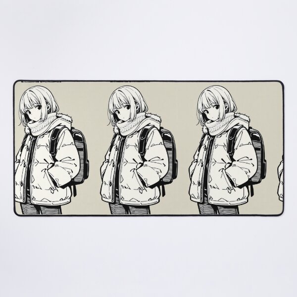 Item preview, Fashion - Man in White Parka Jacket Face Scarf Streetwear Anime Variant 2 designed and sold by AnimeShin.