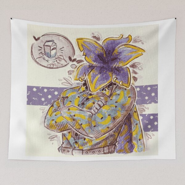 Item preview, Purple Flower Head Character Banana Shirt Watercolor Graphic designed and sold by WarmTones.
