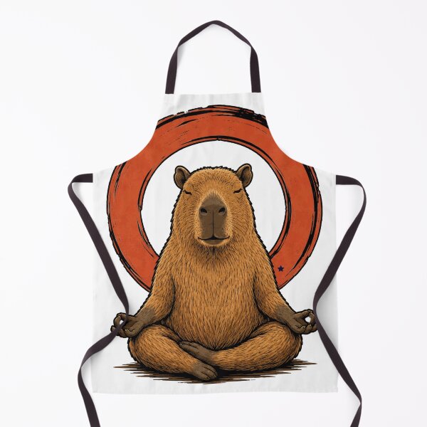 Item preview, Zen Capybara Meditation Shirt Funny Relaxed Animal Tee designed and sold by PINK FREE.