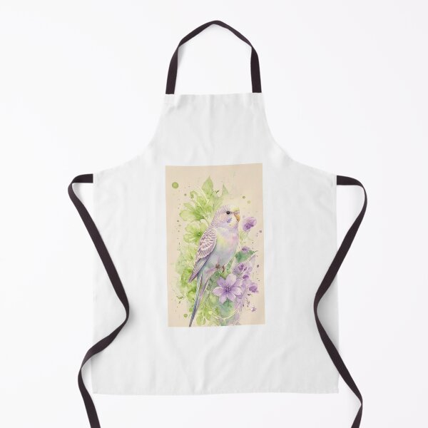 Item preview, Budgie sat on flowers in a range of watercolours designed and sold by carlsmart1.