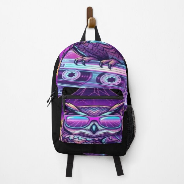 Item preview, Synthwave Owl Wearing Sunglasses with Cassette Tape designed and sold by DailySparks.