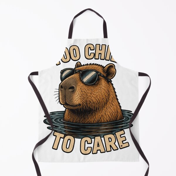 Item preview, Too Chill To Care Funny Capybara Sunglasses Shirt designed and sold by PINK FREE.