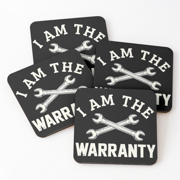 Item preview, I Am The Warranty Funny Mechanic Humor Crossed Wrenches Auto Repair designed and sold by CutOutIdols.