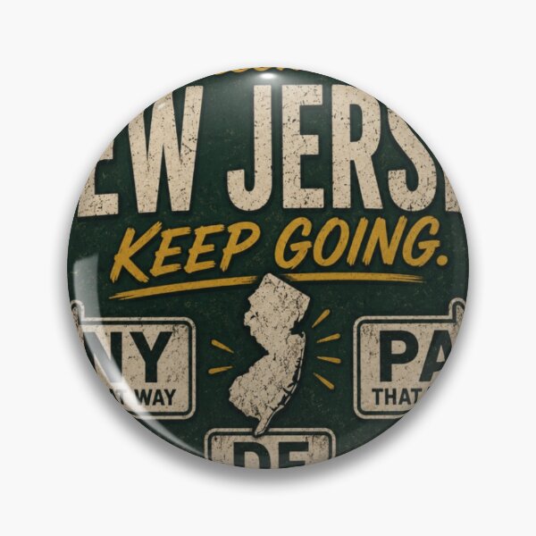Item preview, Welcome to New Jersey Keep Going Funny NJ Tourist Joke Retro Road Sign Sticker designed and sold by Diesel outlaw .