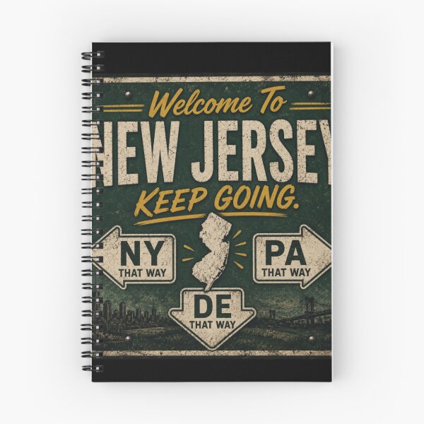 Item preview, Welcome to New Jersey Keep Going Funny NJ Tourist Joke Retro Road Sign Sticker designed and sold by Diesel outlaw .