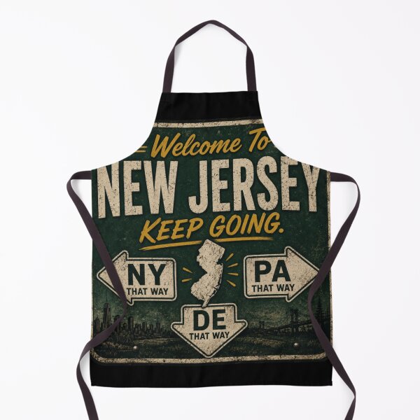 Item preview, Welcome to New Jersey Keep Going Funny NJ Tourist Joke Retro Road Sign Sticker designed and sold by Diesel outlaw .