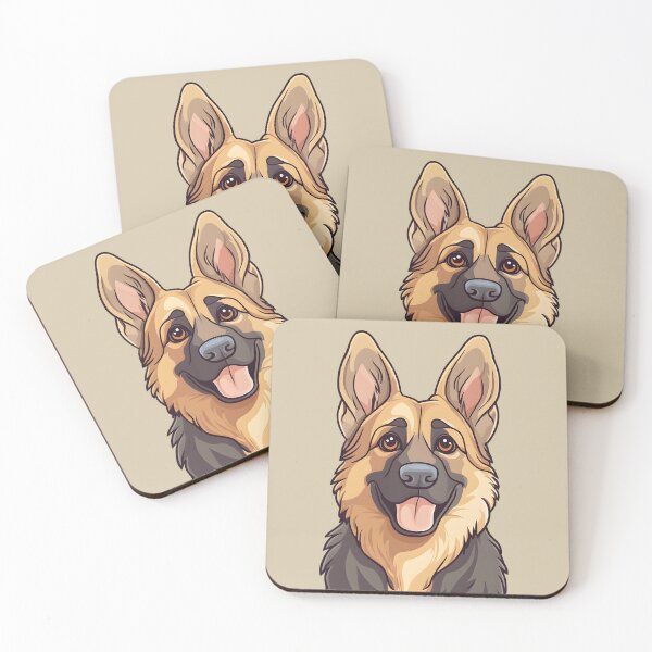 Item preview, German Shepherd Dog Illustration Art Print designed and sold by Pawvia.