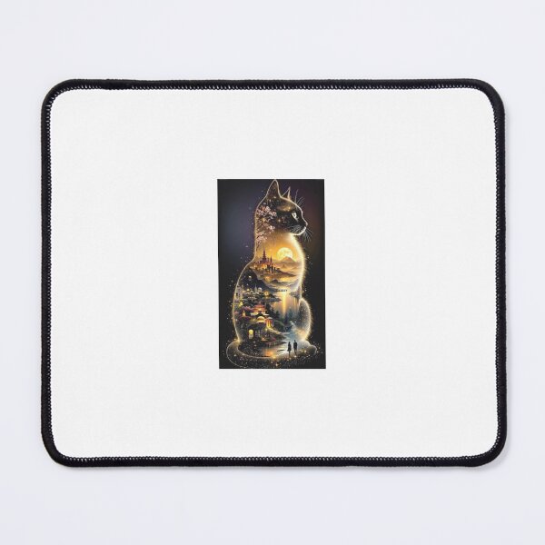 Item preview, Cat with a magical landscape scene designed and sold by carlsmart1.