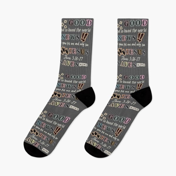 Item preview, Good New Jesus Saves, God So loved the World, John 316-17 designed and sold by Forevermore.