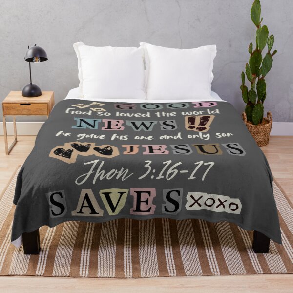 Item preview, Good New Jesus Saves, God So loved the World, John 316-17 designed and sold by Forevermore.