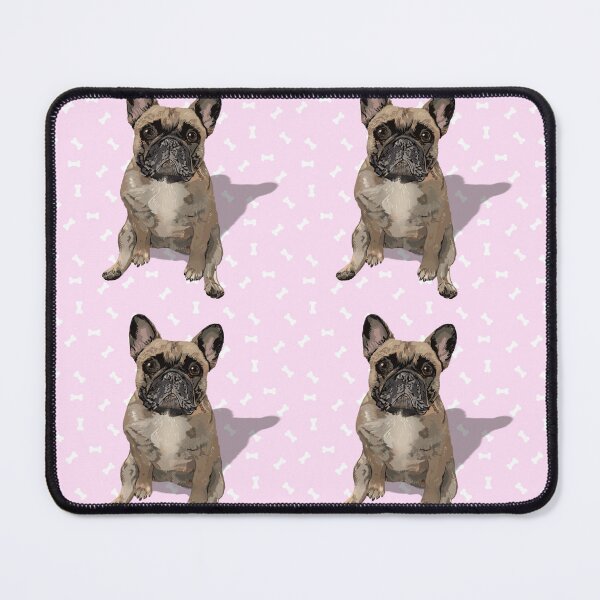 Item preview, French Bulldog Sitting on a Light Pink Dog Treats Background designed and sold by PCaleDesigns.