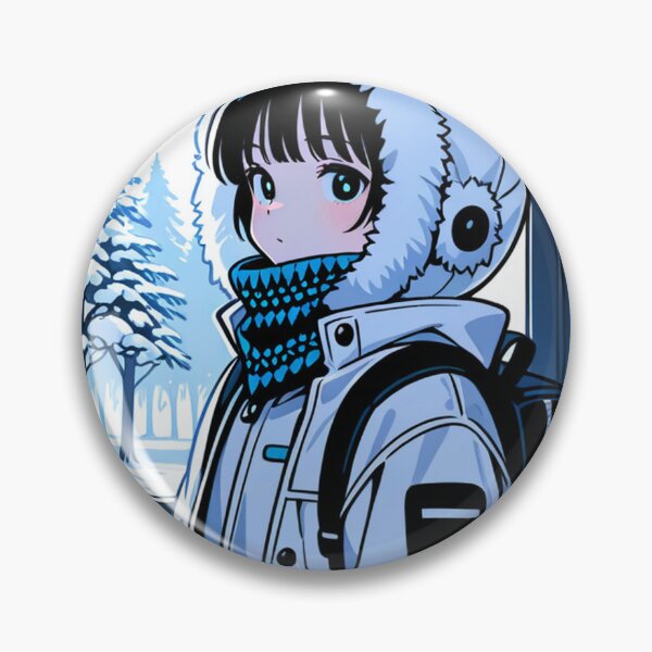 Item preview, Fashion - Man in White Parka Jacket Face Scarf Streetwear Anime Variant 3 designed and sold by AnimeShin.