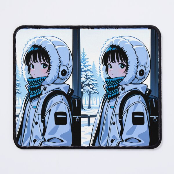 Item preview, Fashion - Man in White Parka Jacket Face Scarf Streetwear Anime Variant 3 designed and sold by AnimeShin.