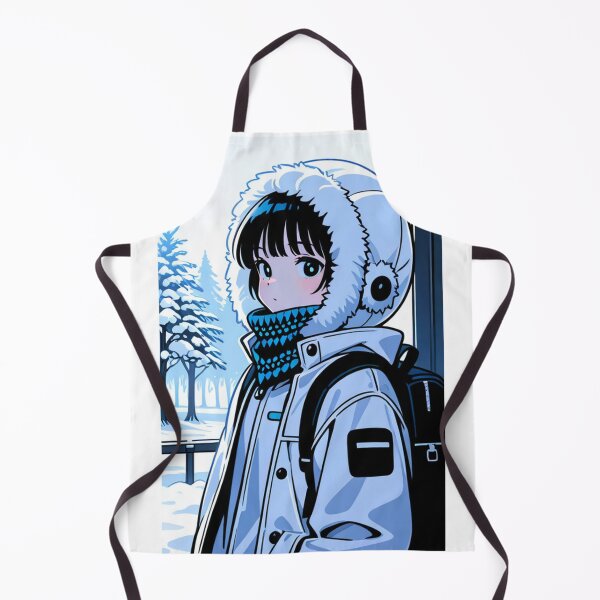 Item preview, Fashion - Man in White Parka Jacket Face Scarf Streetwear Anime Variant 3 designed and sold by AnimeShin.
