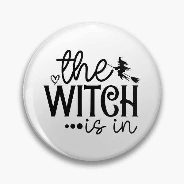 Item preview, The Witch Is In - Cute Halloween Party Retro Vintage Spooky Witch Pumpkin Ghost Autumn Gothic Horror Gift designed and sold by FuzionRaptor.