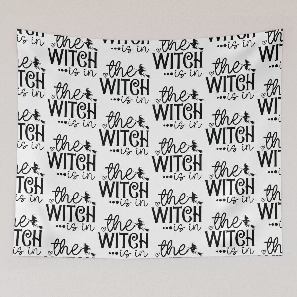 Item preview, The Witch Is In - Cute Halloween Party Retro Vintage Spooky Witch Pumpkin Ghost Autumn Gothic Horror Gift designed and sold by FuzionRaptor.