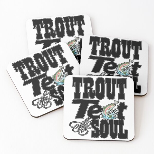 Item preview, Trout fishing illustration "Trout Test the Soul" designed and sold by Art-Horizon.